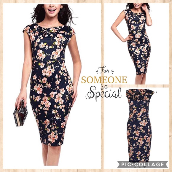 Misaky Dresses & Skirts - 4/$25 Floral Multi Function Midi Dress